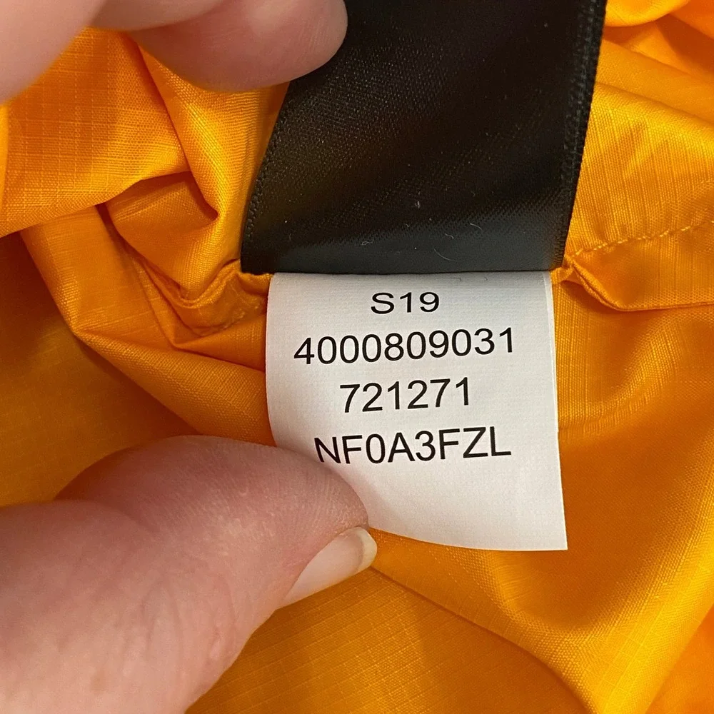 The North Face Mens Fanorak WindWall Anorak Jacket Yellow Black‎ NF0A3FZL Small